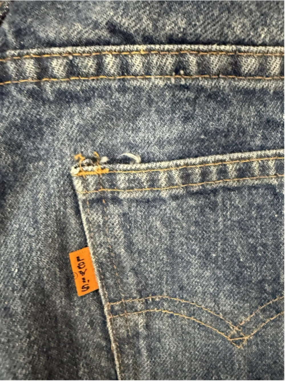 VTG 80s Levi’s Orange Tab High Rise Cutoff Denim Shorts 13/28 USA Made Festival